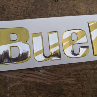 1 Sticker Resin Sticker 3D Buell Silver & Blue 
