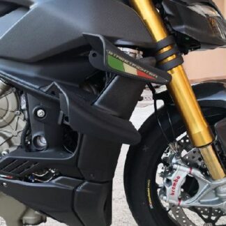 kit STICKERS ADESIVI Bandiera FLAG tricolore per alette Ducati Streetfighter V4 / V4S V01